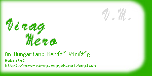 virag mero business card